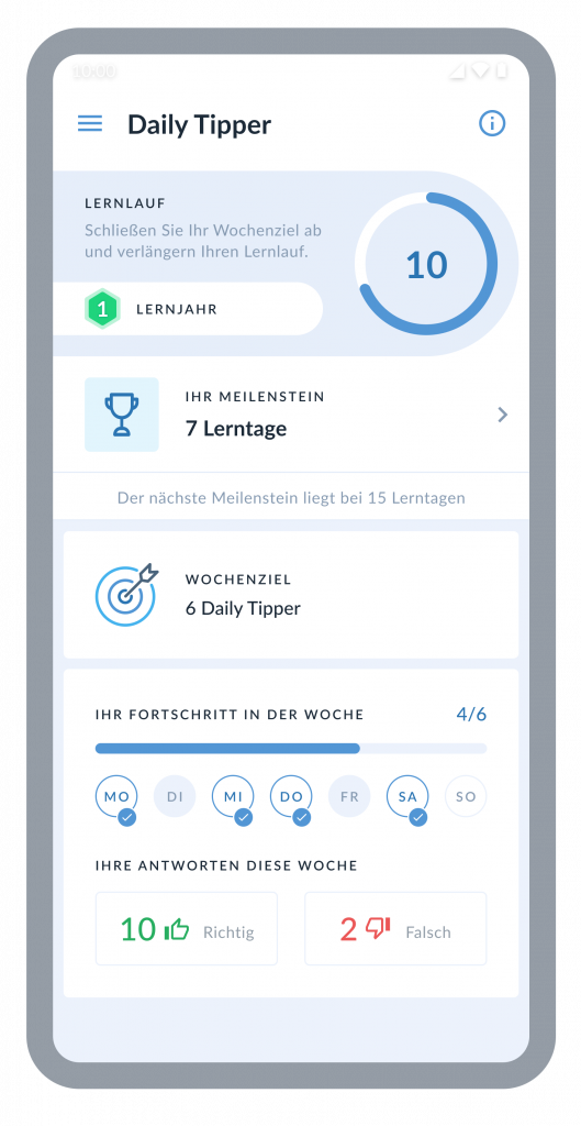 1 Minute Fortbildung – der Daily Tipper