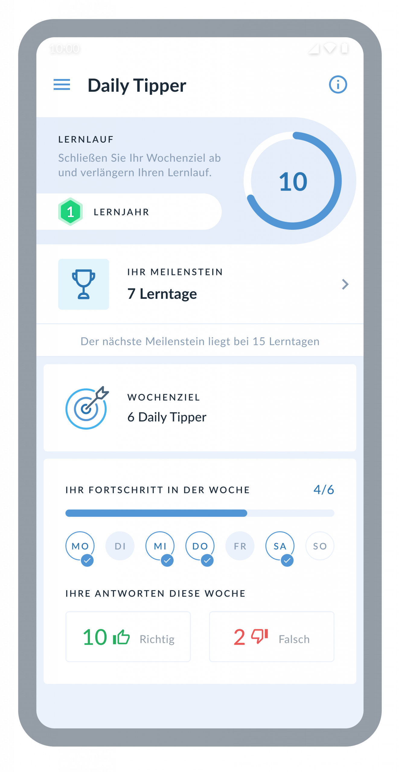 1 Minute fortbilden im Daily Tipper 