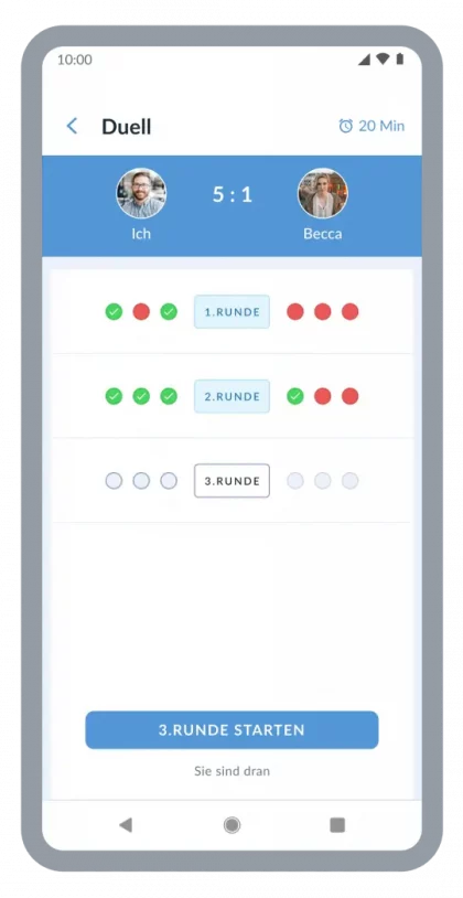 Falltraining im Duell 